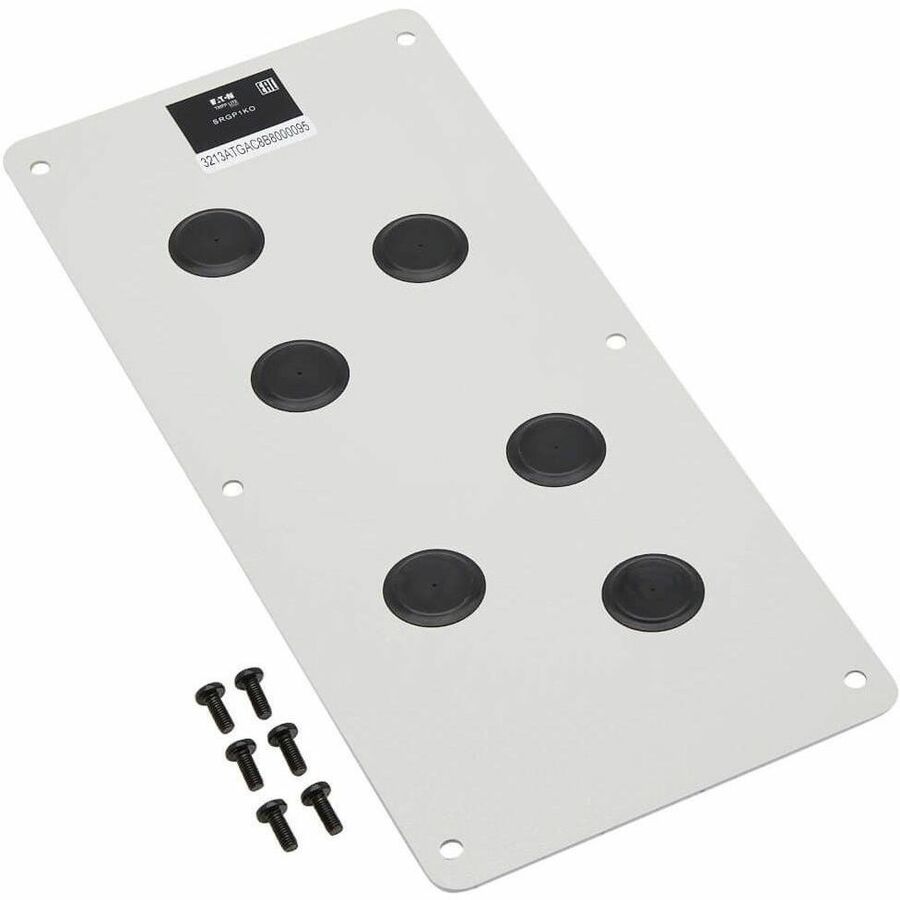 Eaton Tripp Lite Series SmartRack Cable Gland Plate for NEMA-Rated Enclosure Cabinets, 6 Ports (0.5 in.)
