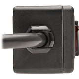 Eaton Tripp Lite Series Safe-IT 6-Outlet Surge Protector - 10 ft. Spiral Cord, 5-15P Plug, 300 Joules, Antimicrobial Protection, Black