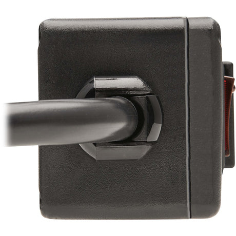 Eaton Tripp Lite Series Safe-IT 6-Outlet Surge Protector - 10 ft. Spiral Cord, 5-15P Plug, 300 Joules, Antimicrobial Protection, Black