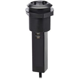 Eaton Tripp Lite Series Power It! 2-Outlet Pop-Up Power and Charging Dock - 2x USB-A, 6 ft. Cord, Antimicrobial Protection, Black