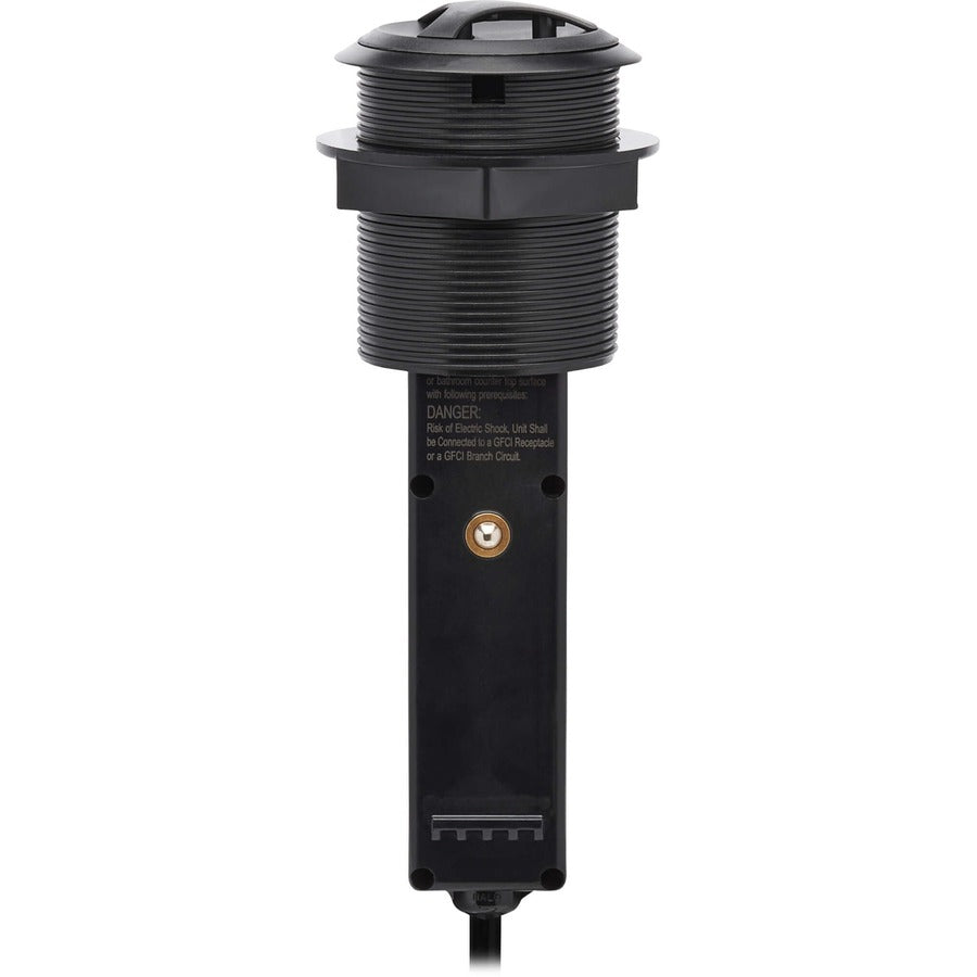 Eaton Tripp Lite Series Power It! 2-Outlet Pop-Up Power and Charging Dock - 2x USB-A, 6 ft. Cord, Antimicrobial Protection, Black