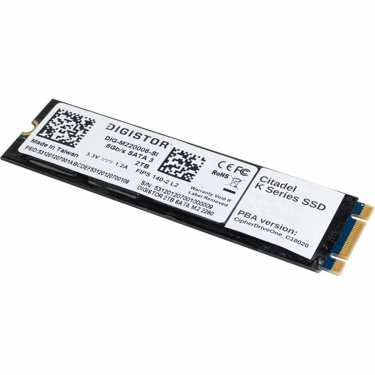 DIGISTOR Citadel K 256 GB Solid State Drive - M.2 2280 Internal - SATA - TAA Compliant