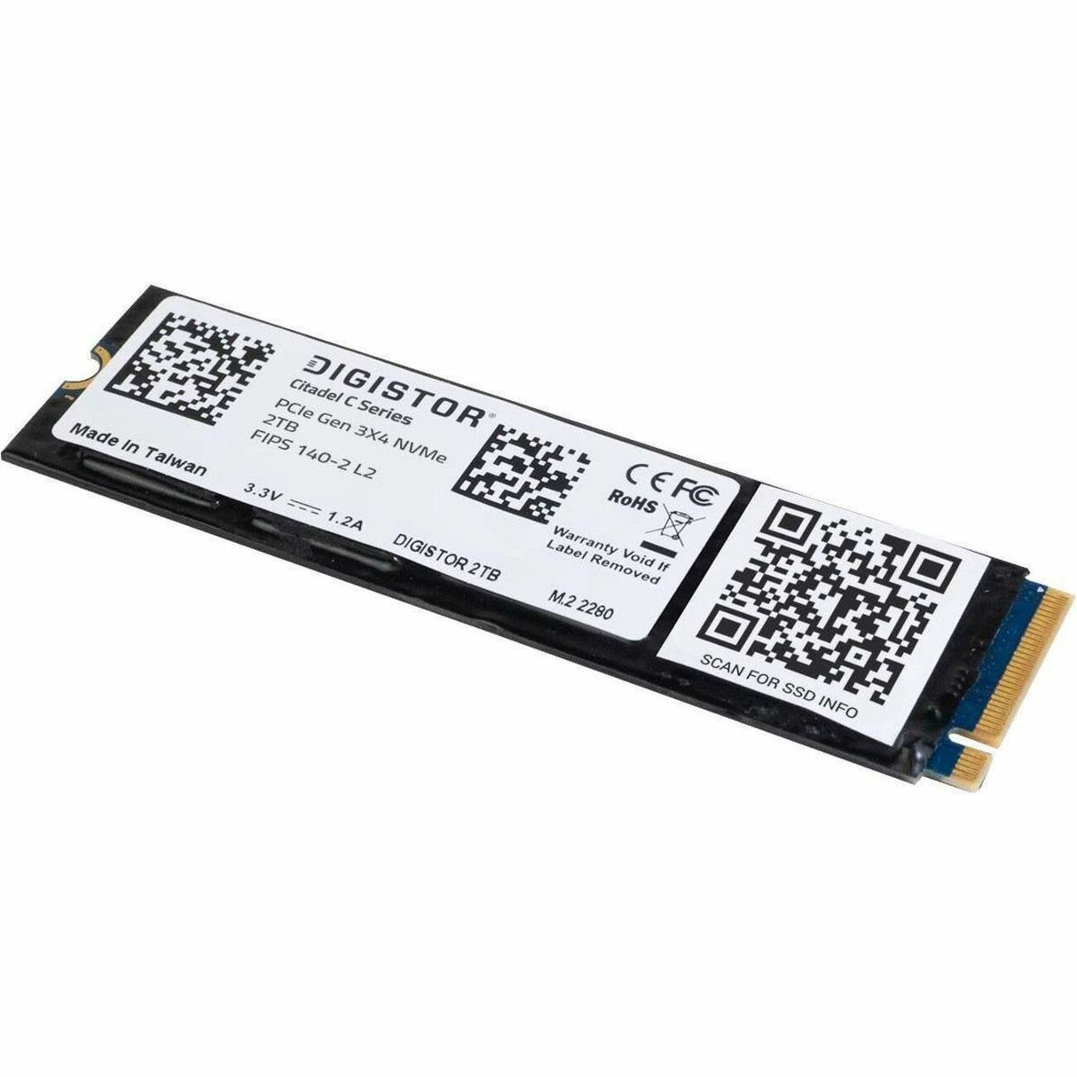 DIGISTOR Citadel C 256 GB Solid State Drive - M.2 2280 - PCI Express NVMe - TAA Compliant