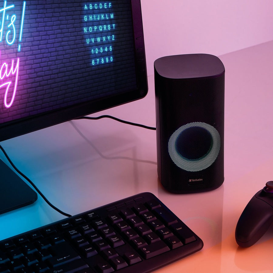 Stereo RGB Desktop Gaming Speakers - Graphite