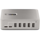 StarTech.com 10-Port USB-C Hub, 8x USB-A + 2x USB-C, Self-Powered w/ 65W Power Supply, USB 3.1 10Gbps Desktop/Laptop USB Hub w/ Charging