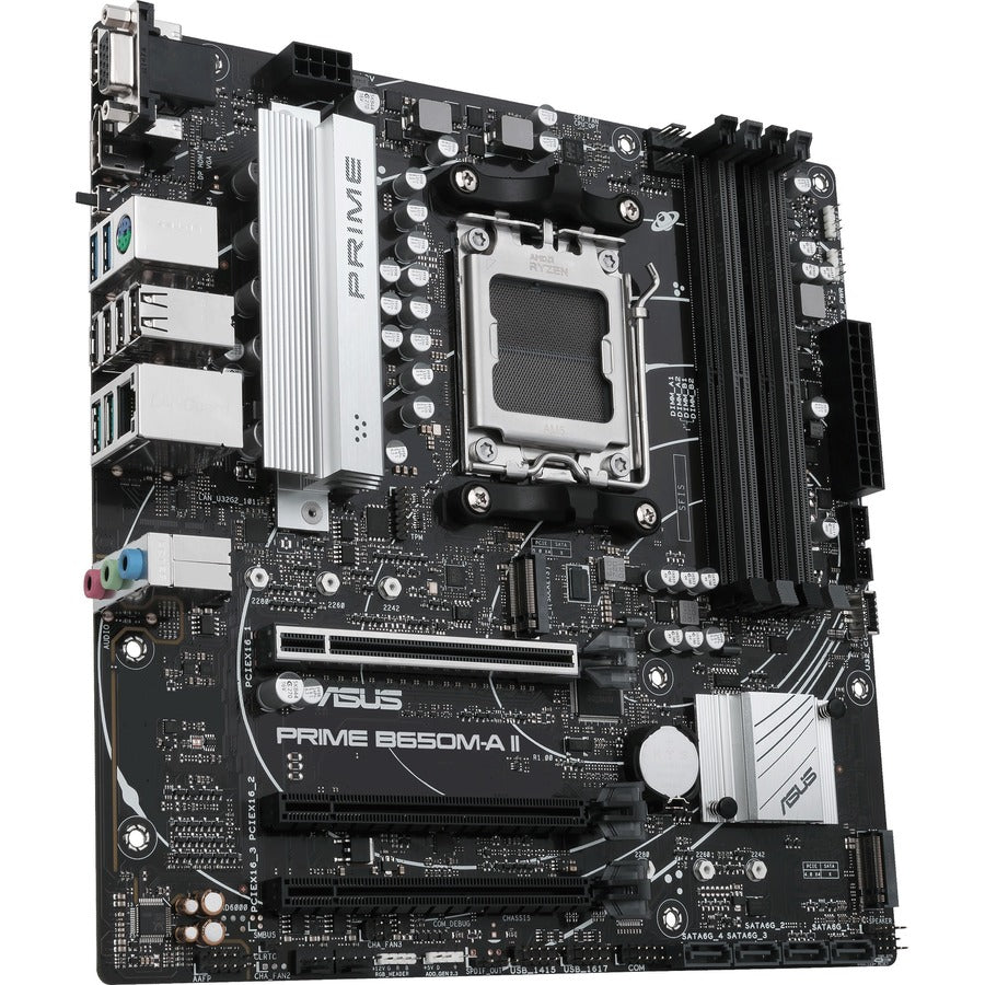 Asus Prime B650M-A II-CSM Gaming Desktop Motherboard - AMD B650 Chipset - Socket AM5 - Micro ATX