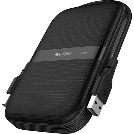 Silicon Power Armor A60 5 TB Portable Solid State Drive - External - Black/Black, Black/Green