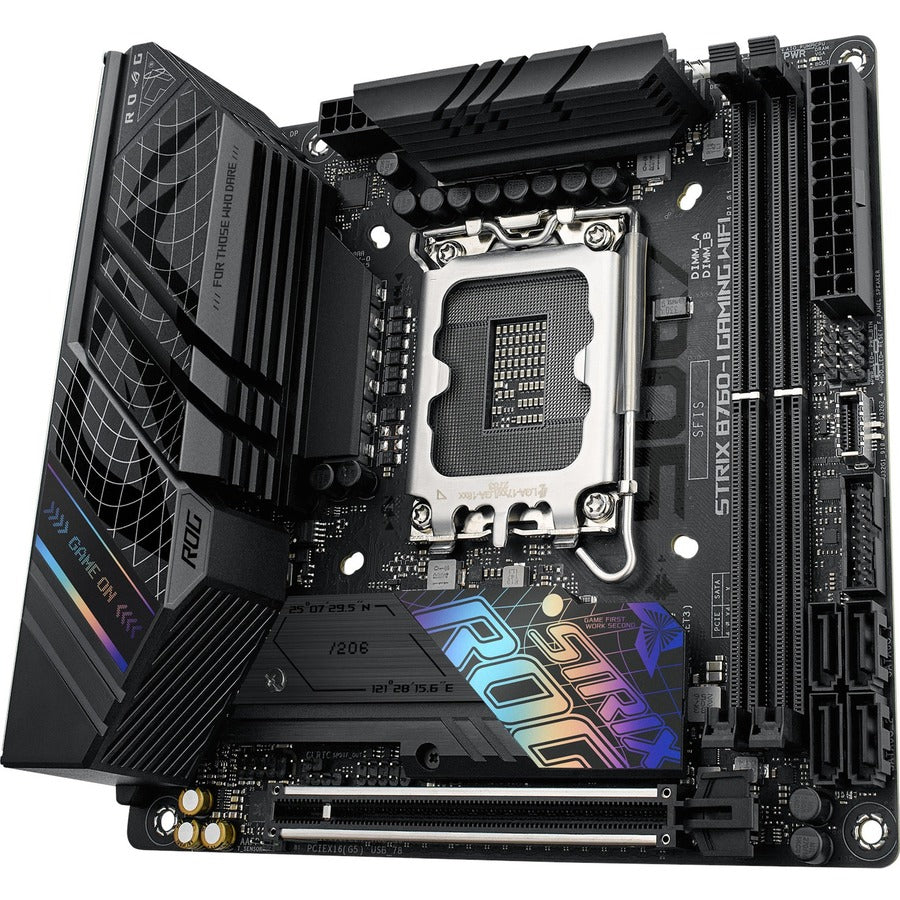 Asus ROG Strix B760-I GAMING WIFI Gaming Desktop Motherboard - Intel B760 Chipset - Socket LGA-1700 - Mini ITX
