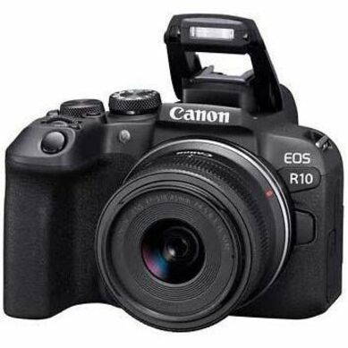 Canon EOS R10 24.2 Megapixel Full Frame Sensor Mirrorless Camera with Lens - 0.71" - 1.77"