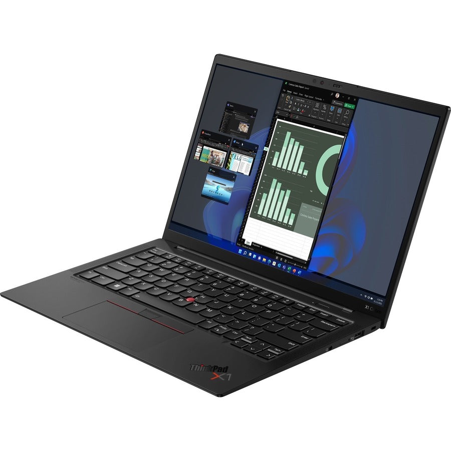 Lenovo ThinkPad X1 Carbon Gen 10 21CB00EUUS 14" Touchscreen Notebook - WUXGA - Intel Core i5 12th Gen i5-1250P - vPro Technology - Intel Evo Platform - 16 GB - 256 GB SSD - English Keyboard - Deep Black Weave