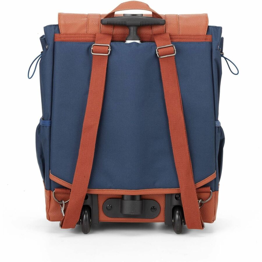 Francine Collection Wheels Up Carrying Case (Rolling Backpack) for 16" Notebook - Navy