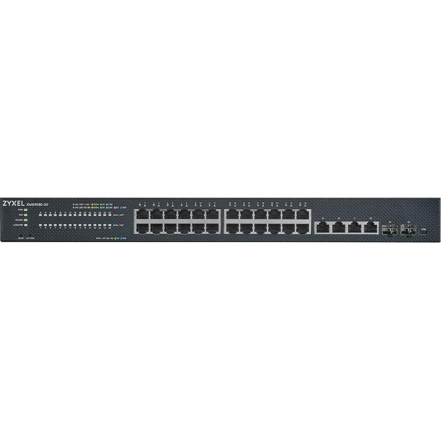 ZYXEL XMG1930-30 24-Port 2.5G Multi-Gigabit L3 Smart Nebula Cloud Managed Switch with 2 10G SFP+ Uplinks and 4 10G Ethernet
