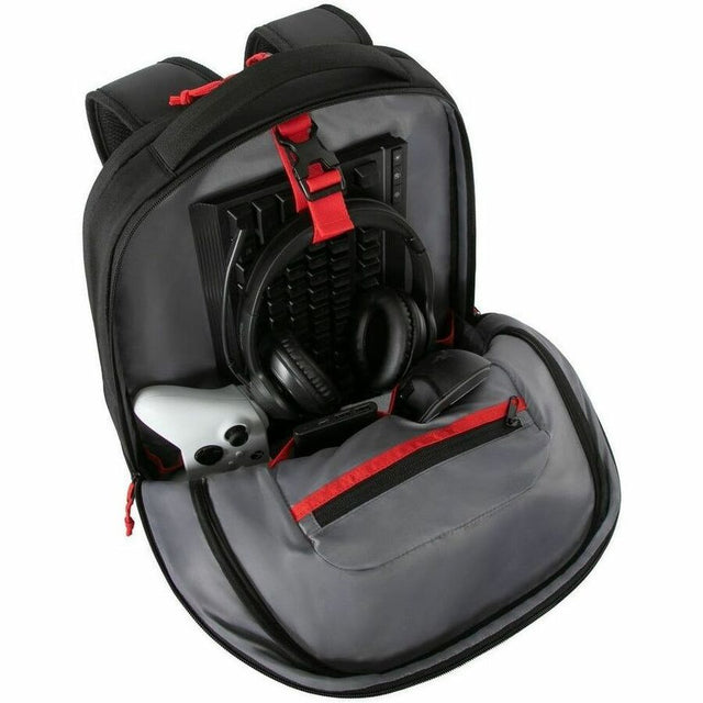 Targus Strike II TBB639GL Carrying Case (Backpack) for 17" to 18" Notebook - Black/Red
