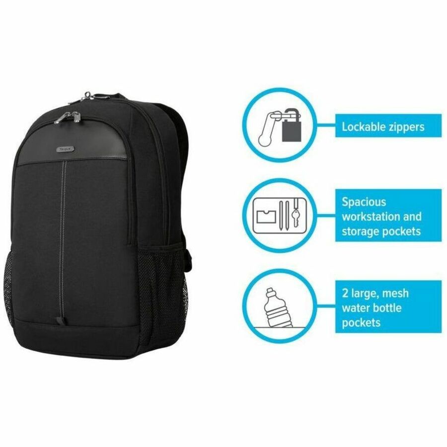15-16IN CLASSIC BLACK BACKPACK