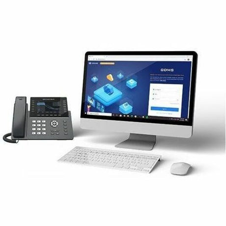 Grandstream GRP2650 IP Phone - Corded - Corded/Cordless - Wi-Fi, Bluetooth - 5 Multiple Conferencing - Wall Mountable, Stand Mountable