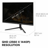 ViewSonic VX2728J-2K 27 Inch Gaming Monitor 1440p 180hz 0.5ms IPS w/ FreeSync Premium, Advanced Ergonomics, HDMI, and DisplayPort