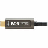 Eaton Tripp Lite Series USB-C to USB-C Plenum-Rated Fiber Active Optical Cable (AOC) - 4K 60 Hz, HDR, 4:4:4, M/M, Black, 15 m (49 ft.), Video-Only