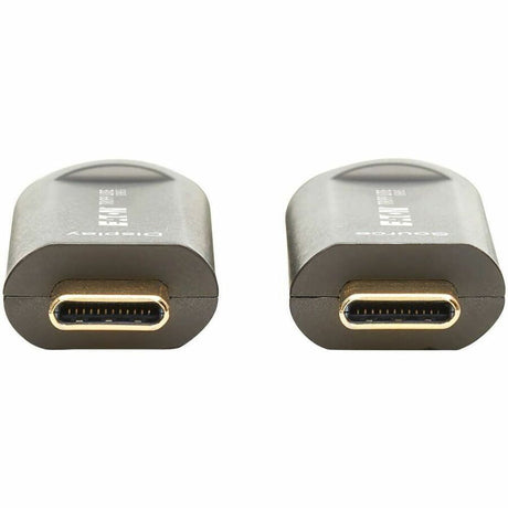 Eaton Tripp Lite Series USB-C to USB-C Plenum-Rated Fiber Active Optical Cable (AOC) - 4K 60 Hz, HDR, 4:4:4, M/M, Black, 15 m (49 ft.), Video-Only
