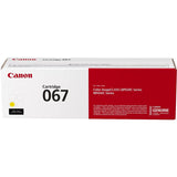 Canon 067 Original Standard Yield Laser Toner Cartridge - Yellow - 1 Each