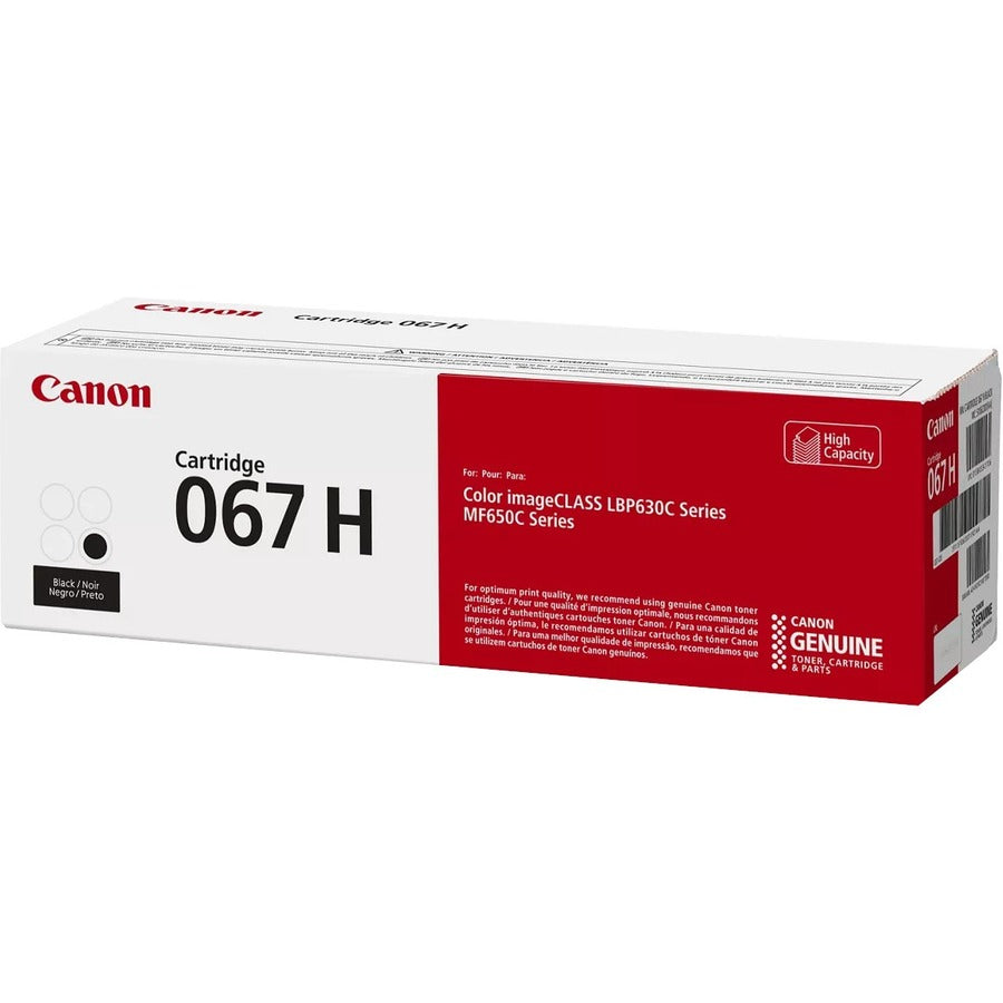 Canon 067 Original High Yield Laser Toner Cartridge - Black - 1 Each