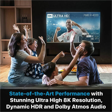 Comprehensive MicroFlex&trade; Pro AV/IT Integrator Series&trade; Active Ultra High Speed 8K 48G HDMI Cable with ProGrip&trade; Jet Black 15ft