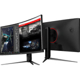 MSI Optix G271CQP E2 27" Class WQHD Curved Screen Gaming LCD Monitor - 16:9 - Metallic Black