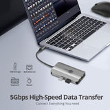 SIIG USB-C to HDMI with LAN Hub & PD 100W Adapter