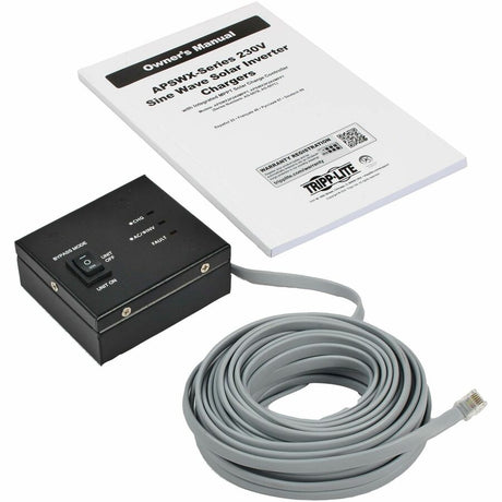 Tripp Lite by Eaton 3000W 24VDC 230V Sine Wave Solar Inverter/Charger - 60A MPPT Solar Charge Controller, C19 Outlet, Wired Remote, Hardwire Input/Output