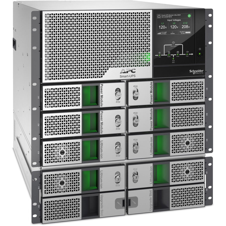 APC by Schneider Electric Smart-UPS Modular Ultra 20kW Scalable to 20kW N+1 Rackmount 208/240V