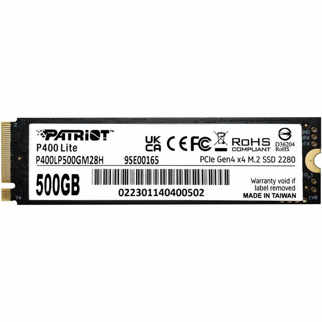 Patriot Memory P400 Lite 500 GB Solid State Drive - M.2 2280 Internal - PCI Express NVMe (PCI Express NVMe 4.0 x4)