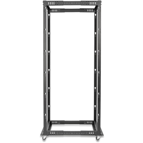 SolidRack 42U Adjustable Depth Open Frame 4 Post Rack w/ Casters