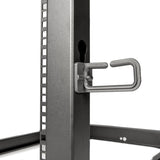 SolidRack 42U Adjustable Depth Open Frame 4 Post Rack w/ Casters