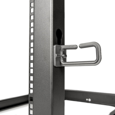 SolidRack 42U Adjustable Depth Open Frame 4 Post Rack w/ Casters