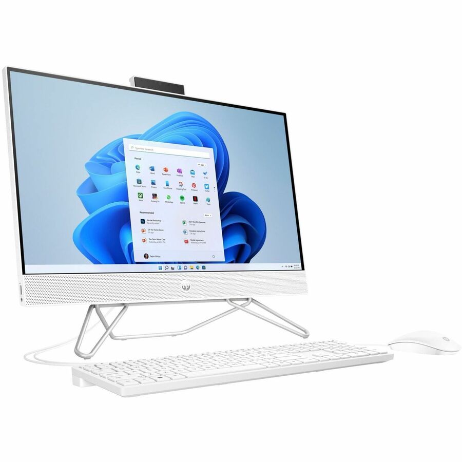 HP 24-cb1000a 24-cb1224 All-in-One Computer - AMD Ryzen 5 5625U - 8 GB - 1 TB SSD - 23.8" Full HD Touchscreen - Desktop - Starry White - Refurbished
