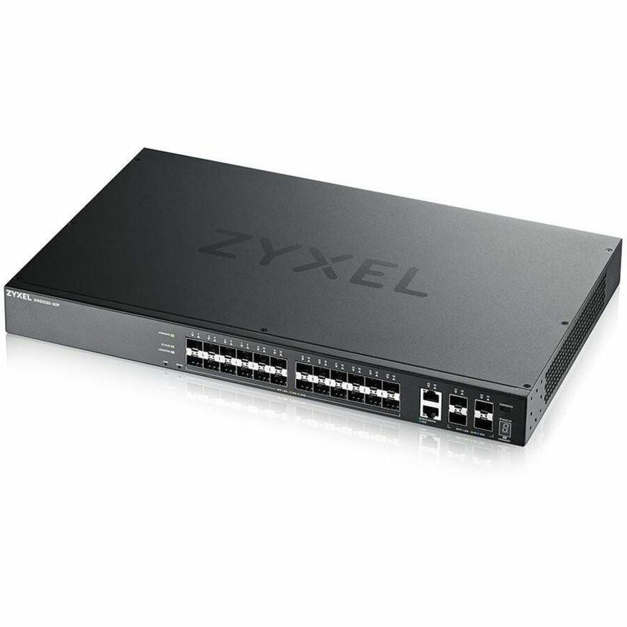 ZYXEL XGS2220-30F 24-Port Gigabit SFP L3 Managed and Nebula Pro Cloud Managed Switch with 4 SFP+ 10G Uplinks and 2 10G Ethernet Ports