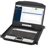 Eaton Tripp Lite Series 1U Rack-Mount Short-Depth HDMI KVM Console with 18.5 in. LCD, TAA