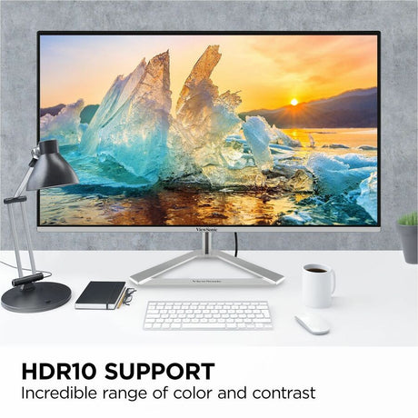 ViewSonic VX2776-4K-MHDU 27 Inch 4K UHD IPS Monitor, 65W USB C, HDR10 Content Support, Thin Bezels, HDMI and DisplayPort