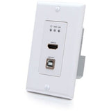 C2G 4K HDMI HDBaseT + USB and RS232 Wall Plate Transmitter to Receiver