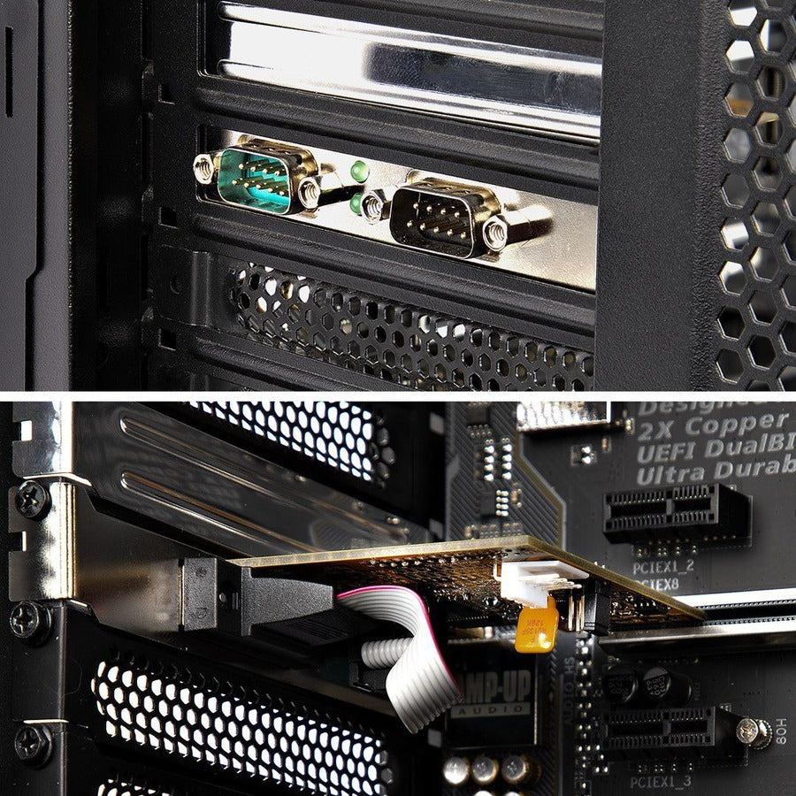 StarTech.com 2-Port PCI Express Serial Card, Dual Port PCIe to RS232 (DB9) Serial Card, 16C1050 UART, COM Retention, Windows & Linux