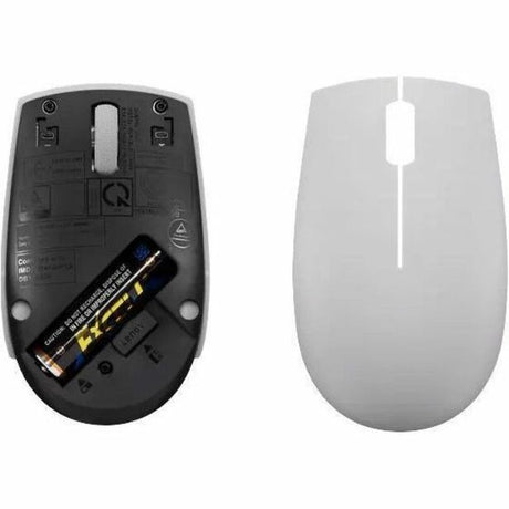 Lenovo 300 Wireless Compact Mouse (Arctic Grey) With Battery