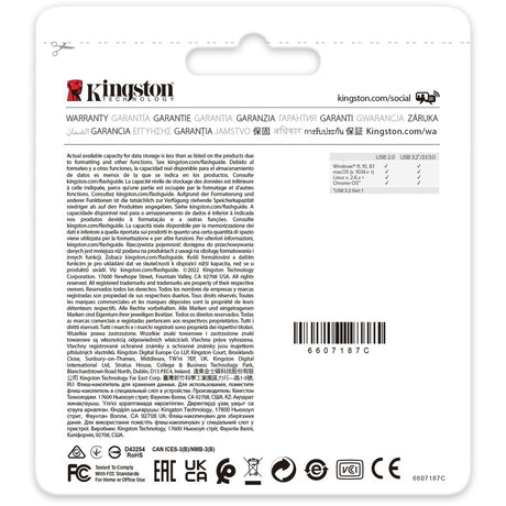 Kingston DataTraveler Exodia 256GB USB 3.2 (Gen 1) Type A Flash Drive