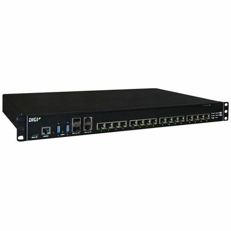 Digi Connect EZ 16 MEI Dual Power - Serial Server, 16-port, RS-232/422/485, Dual AC Power, US Power Cords