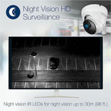 TRENDnet Indoor Outdoor 5MP H.265 PoE IR Fixed Turret Network Camera, IP66 Rated Housing, IR Night Vision up to 30m (98 ft.), Security Surveillance Camera, microSD Card Slot, White, TV-IP1515PI