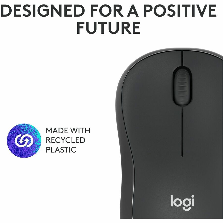 Logitech M240 Silent Bluetooth Mouse, Wireless, Compact, Portable, Smooth Tracking, Graphite