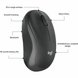 Logitech M240 Silent Bluetooth Mouse, Wireless, Compact, Portable, Smooth Tracking, Graphite