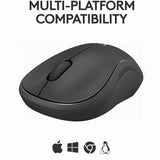 Logitech M240 Silent Bluetooth Mouse, Wireless, Compact, Portable, Smooth Tracking, Graphite