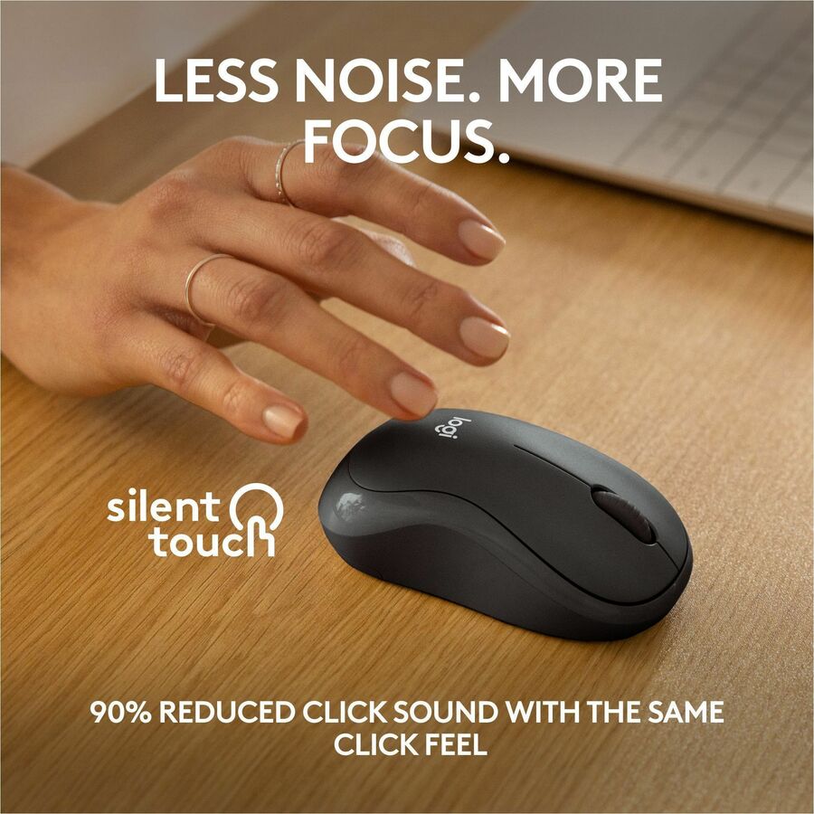 Logitech M240 Silent Bluetooth Mouse, Wireless, Compact, Portable, Smooth Tracking, Graphite