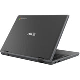 Asus Chromebook Flip CR1 CR1100FKA-YZ184T-S 11.6" Touchscreen Rugged Convertible 2 in 1 Chromebook - HD - Intel Celeron N5100 - 8 GB - 64 GB Flash Memory - Dark Gray