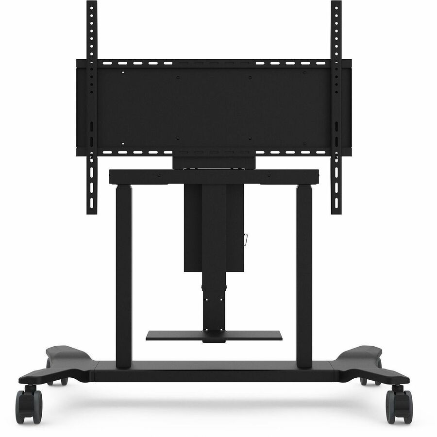 ViewSonic VB-STND-007 Universal Display Cart for 55 to 86 inch screens up to 265 lbs, VESA Pattern Compatible for 400x200 to 900x600mm, Storage Tray, and Lockable Wheels