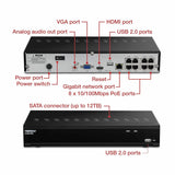 TRENDnet 8-Channel UHD PoE NVR, H.264/H.265 4K (8MP), Up to 12TB Storage (HDD Not Included), Supports one 4K Camera Channel, 8 PoE ports, 80W PoE Power Budget, Rackmount Design, 240fps, TV-NVR1508